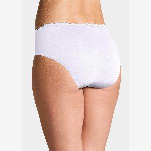 Ensemble de 2 slips en coton et élasthanne  blanc  Taille 50 20