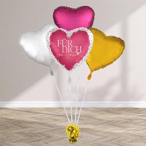 HeliumballonGeschenk Für dich von Herzen