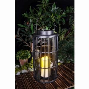 Candle Solar Garden Lantern Decoration Warm White LED  36cm Contemporary Artisan by Bright Garden