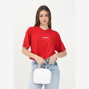 DSQUARED2 Tshirt a manica corta rossa per donna ragazzi e bambini con logo DSQUARED2