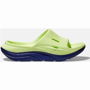 HOKA Kids ORA Recovery Slide 3 in LettuceBellwether Blue Size 3Y