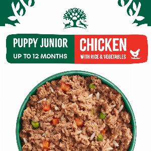 Puppy Wet Dog Food Chicken Rice  Vegetables in Loaf  Can  1 can