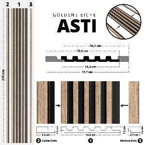 Premium Wandpaneele ASTI  Eiche Gold I jetzt nur 199  33 