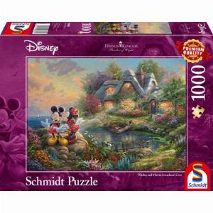 Schmidt Spiele Thomas Kinkade DisneySweethearts Mickey  Minnie 1000 Teile Puzzle SchmidtSpiele59639