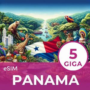 eSim Panama 5GB 15 giorni ora a 2790  con un risparmio del 2