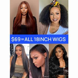 Get 33% Off All 18Inch Human Hair Wigs Nadula Flash Sale