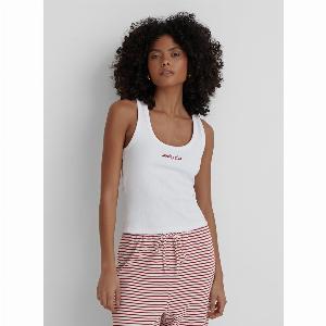 White Sunday Club Embroidered Vest Top Hazel