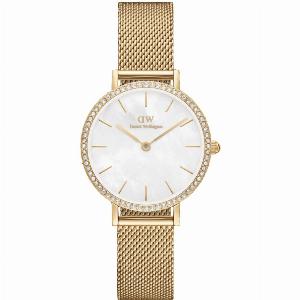 Daniel Wellington Petite White Mother of Pearl Dial Stainless Steel Strap Womenaposs Watch DW00100662