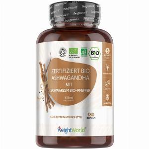 42 Rabatt auf Bio Ashwagandha 505 mg Kapseln 180 Stück von WeightWorld