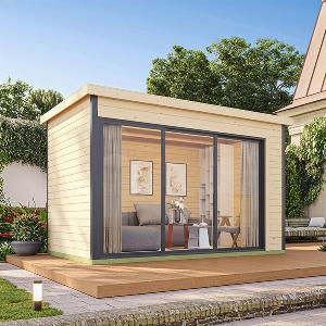 Modano  Modern Wooden Garden House with Flexible Glass Front and Nordic Design  Modano 3