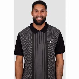 Get 50 Discount on West Ham Black Panel Zip Polo in Black