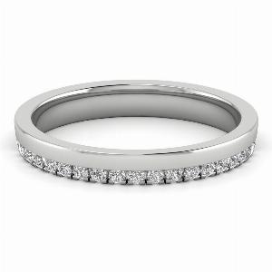 Get 30 Off LabDiamond 18K White Gold MOH Wedding Rings 023 Ct
