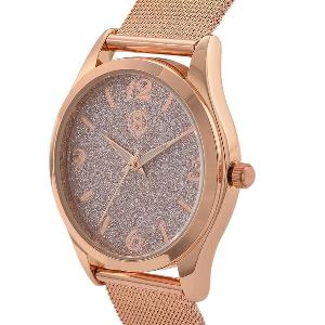 Reiner Edelstahl IP Rosa Plattierung Uhren 85 cm ca 45 00g