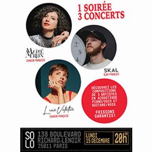 Une soiree 3 concerts