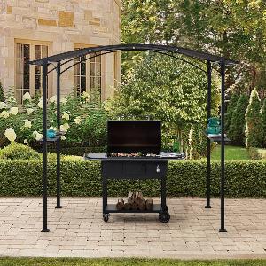 Get 30 Discount on SUNJOY 5x8 Outdoor Grill Gazebo with Canopy and Shelves