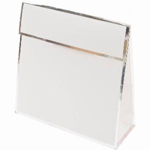 33 Rabatt Weiße Paper Poetry Geschenktasche mit Klappe 17x17x6cm