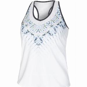 Lucky In Love Tye Dye Groove Débardeur Tank Top Femmes Blanc