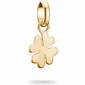 THOMAS SABO Connect Gold Plated Clover Charm Pendant