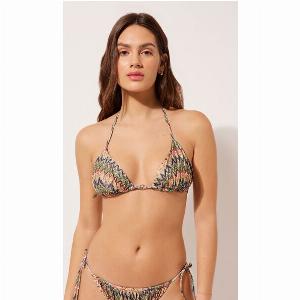 Calzedonia Haut de maillot triangle Bright Optical Femme Taille XL  5