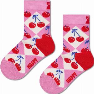 Chaussettes Crew Argyle Cerise Rose pour Enfants 350  au lieu de 490