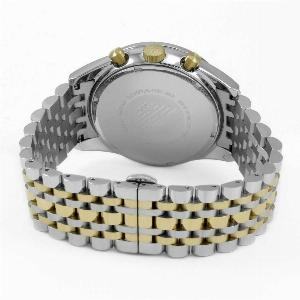 Emporio Armani AR6088 Chronograph Two Tone Stainless Steel Mens Watch