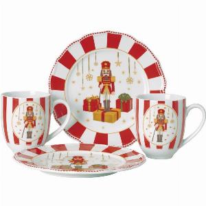 22 Rabatt auf 4teiliges GeschirrSet Weihnachtsliebe Rot