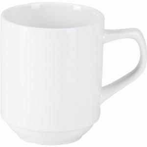 PULSIVA Becher Rondon 310 ml 8x10 cm ØxH weiß rund 6 Stück Pack