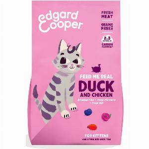 EDGARD  COOPER Cat Kitten Duck and Chicken Dry Food  Size 2kg
