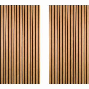 Acoustic Slat Wood Wall Panel  Oak  1200  2 Pack