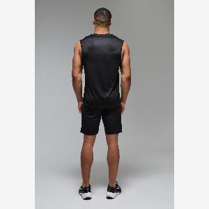 Herren Man Active Lightweight Essentials Gym Tanktop  Black  Größe 4XL  boohooMAN