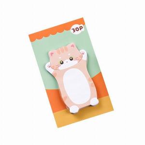 1 pièce de notes autocollantes en forme de chat mignon Kawaii blocnotes scrapbooking fournitures scolaires et de bureau papeterie cadeau signet
