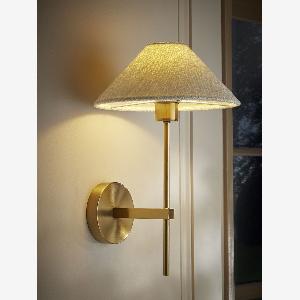 Enjoy 24 Discount on Tapered Boucle Wall Light Today