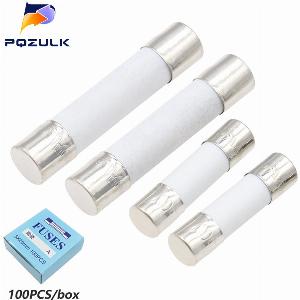 5X20MM 6X30MM Snelle Keramische Zekering Buis 250V 05 1 2 3 4 5 6 8 10 15 20 25 30A AMP 520 630 Vertragen De Auto Zekering
