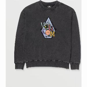 Volcom Sweatshirt Psychosis  WASHED BLACK  ENFANT