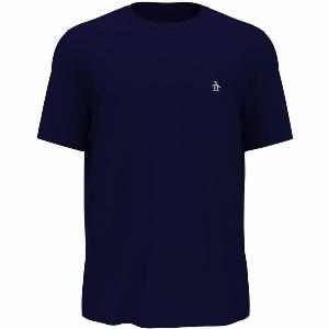 Original Penguin Solid TShirt Men darkblue