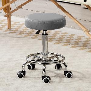 Save 21 on PU Leather Rolling Stool Adjustable Wheeled Chair for Spa
