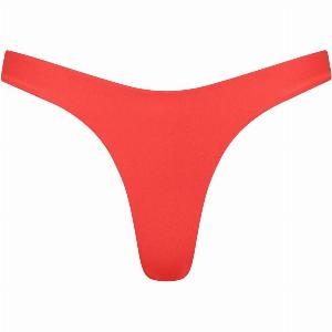 Malibu High Cut Bikini Bottom Red