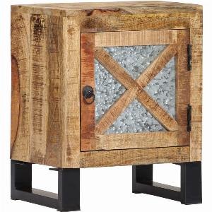 Table de chevet 40x30x50 cm Bois de manguier massif