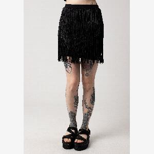 Enjoy 55 Off Noisy May Dallas Black Fringed Skirt Size M Black