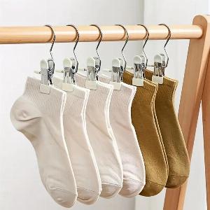 13510pcs Stainless Steel Clothespins with Hook Laundry Organizer Portable Hanging Clip Closet Hanger Efficient Clothes Management 1PCS black