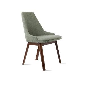 Skovby Dining Chair 816 oak white oil grade iiileather