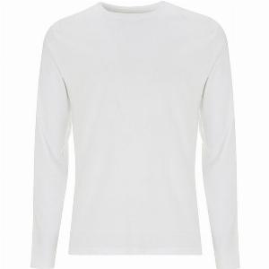 No Sweat Organic Long Sleeve TShirt  White