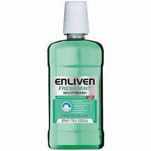 Enliven Fresh Mint Green Mouthwash Alcoholfree 500 ml