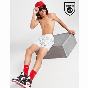 Nike Short de bain Imprimé Junior  White White