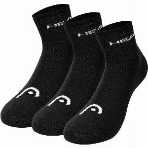 Head Club Short Crew Chaussettes De Tennis Pack 3 Noir  3538