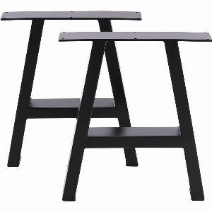 Set of 2 Heavy Duty Tube DIY Metal Table Furniture Legs