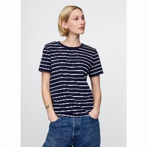 Sconto 14 su maglietta a righe blu e bianco GAP in cotone XXL