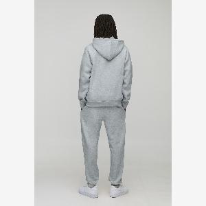 Herren Basic Jogginghose mit BM Signature  Grey Marl  Größe Medium  boohooMAN