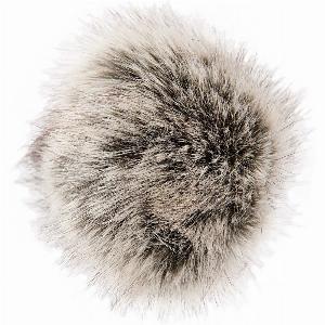 Kunstfellbommel Premium schwarznatur 10cm