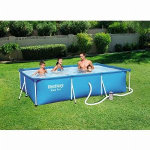 Bestway 9ft 10 Rectangular Above Ground Steel Pro Swimming Pool Set